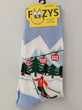 Downhill Skier Men's Socks FM-107