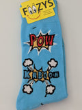 Pow Kaboom Zap Bang Explosion Men's Socks   FM-109