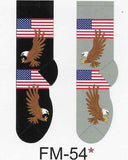 American Flag & Eagle Men's Socks   FM-54