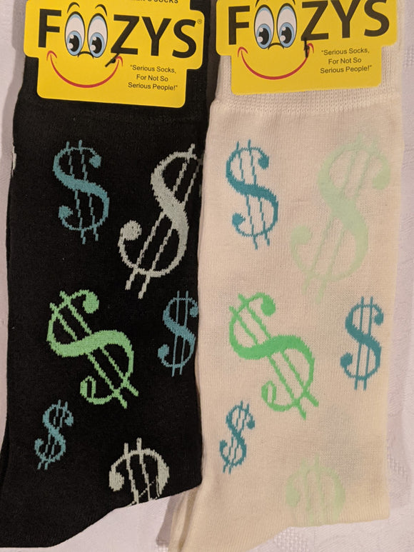 Dollar Signs Money Men's Socks  FM-86