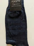 Men's Signature Collection Dress Socks with Large Rectangular Squares  FSM-2
