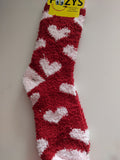 Fluffy / Fuzzy HEARTS Collection Socks  FF-05