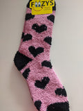 Fluffy / Fuzzy HEARTS Collection Socks  FF-05