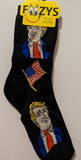 Trump with American Flag Women's Socks   FTW-1
