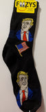 Trump with American Flag Men's Socks   FTM-1